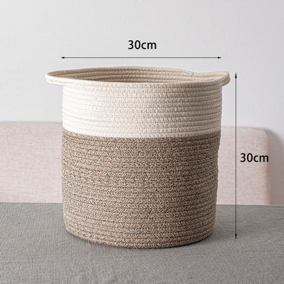 Eco-Friendly Hand Woven Storage Basket for Clothes & Toys