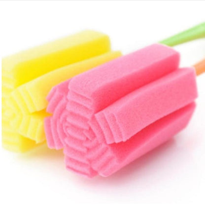 Eco-Friendly Long Handle Cup Brush with Reusable Sponge