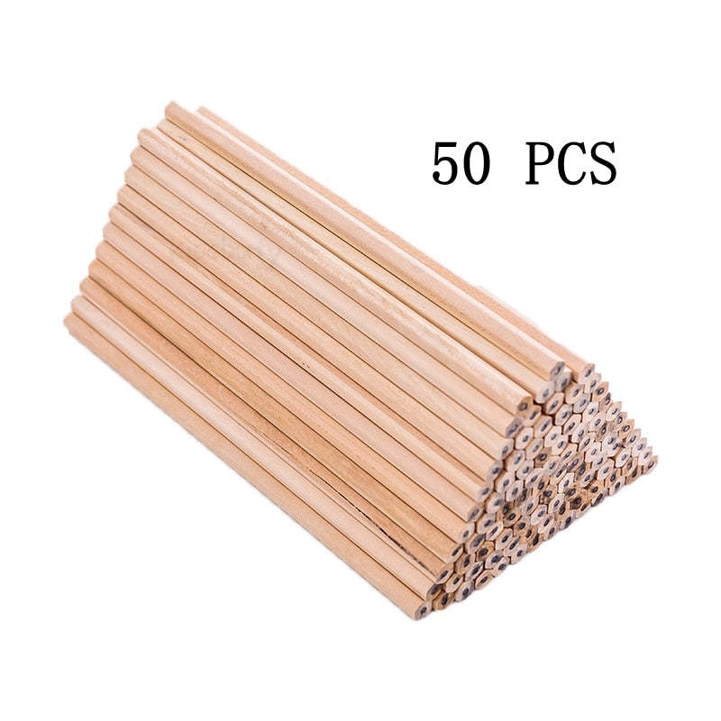 Eco-Friendly Natural Wood Hexagonal Pencils