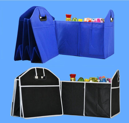Eco-Friendly Multi-Compartment Car Trunk Organizer