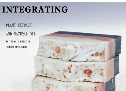 Multicolored Natural Bar Soap - Eco-Friendly, Plastic-Free, Long-Lasting