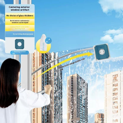 Eco-Friendly Double-Sided Glass Wiper for High Rise Windows