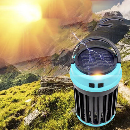 Solar-Powered LED Mosquito Killer Trap