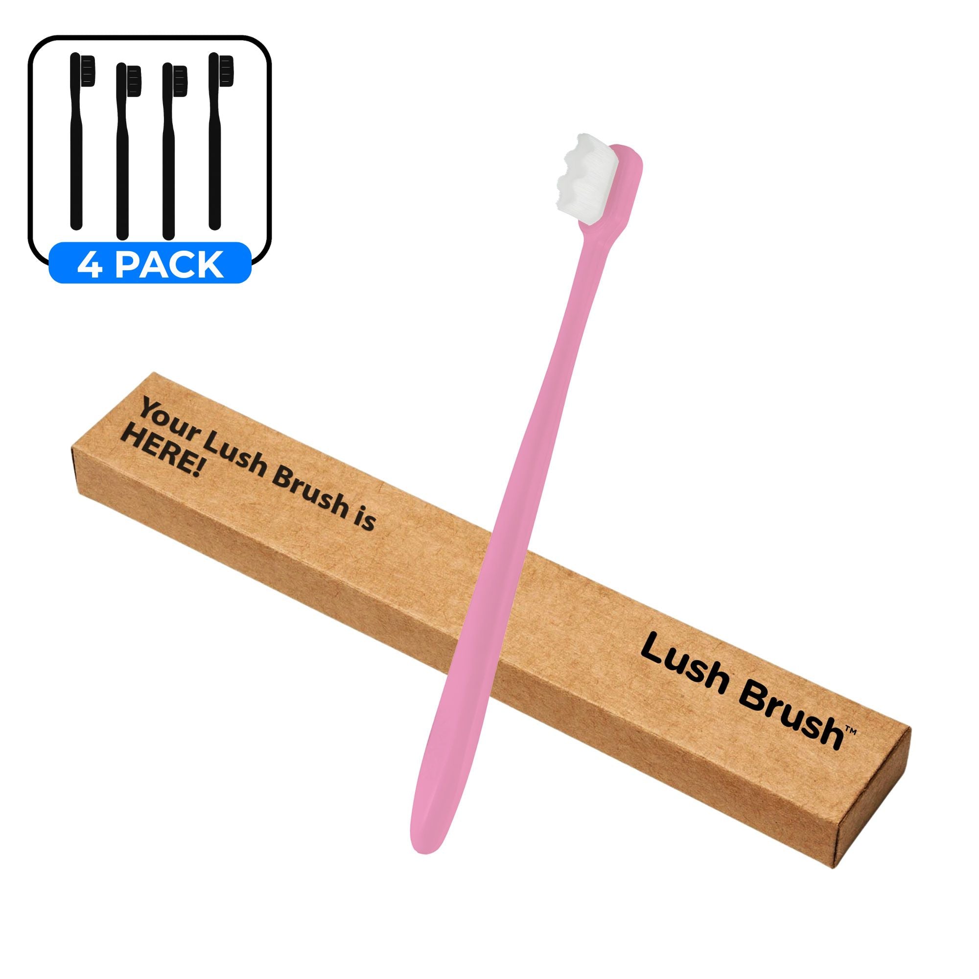 Lush Brush™ Premium Nano Toothbrush (4-Pack)