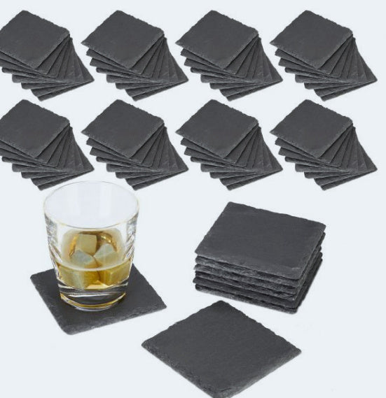 Eco-Friendly Black Natural Slate Serving Plate