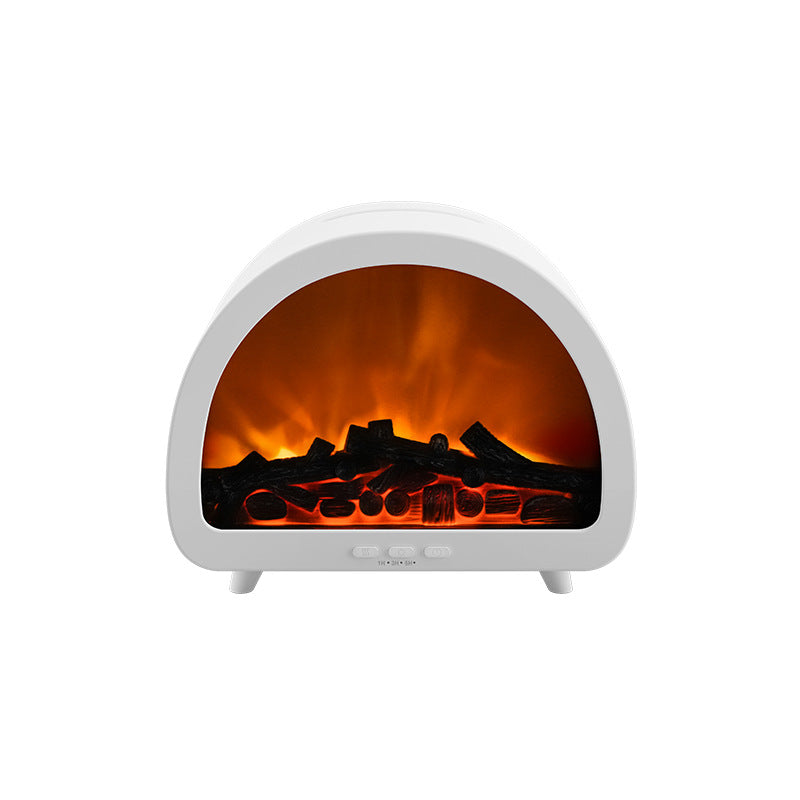 Fireplace Flame Aroma Diffuser – Remote Control Desktop Humidifier with Colorful Atmosphere Light
