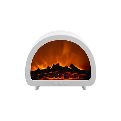 Fireplace Flame Aroma Diffuser – Remote Control Desktop Humidifier with Colorful Atmosphere Light