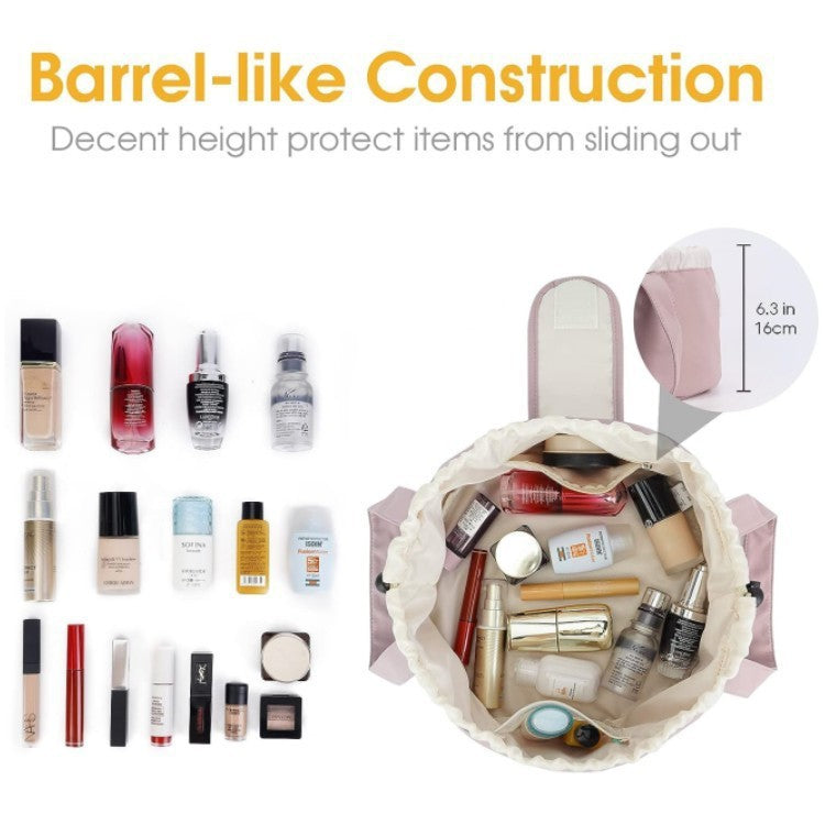 Large Drawstring Makeup Bag – Portable Cosmetic Organizer