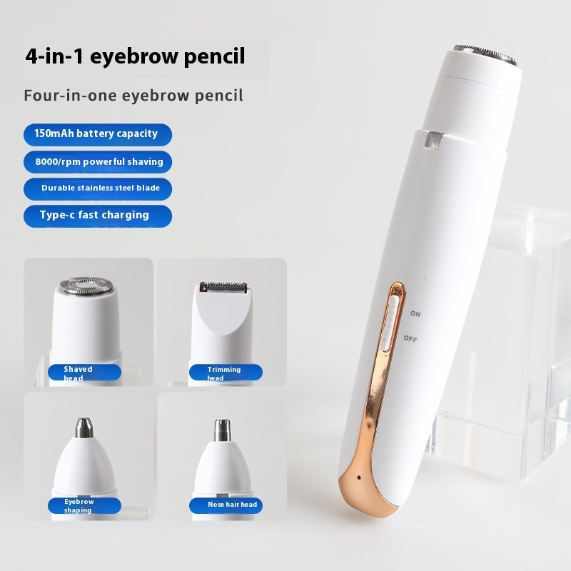 Women's 4-in-1 Electric Multifunctional Shaver - Waterproof & Travel-Ready