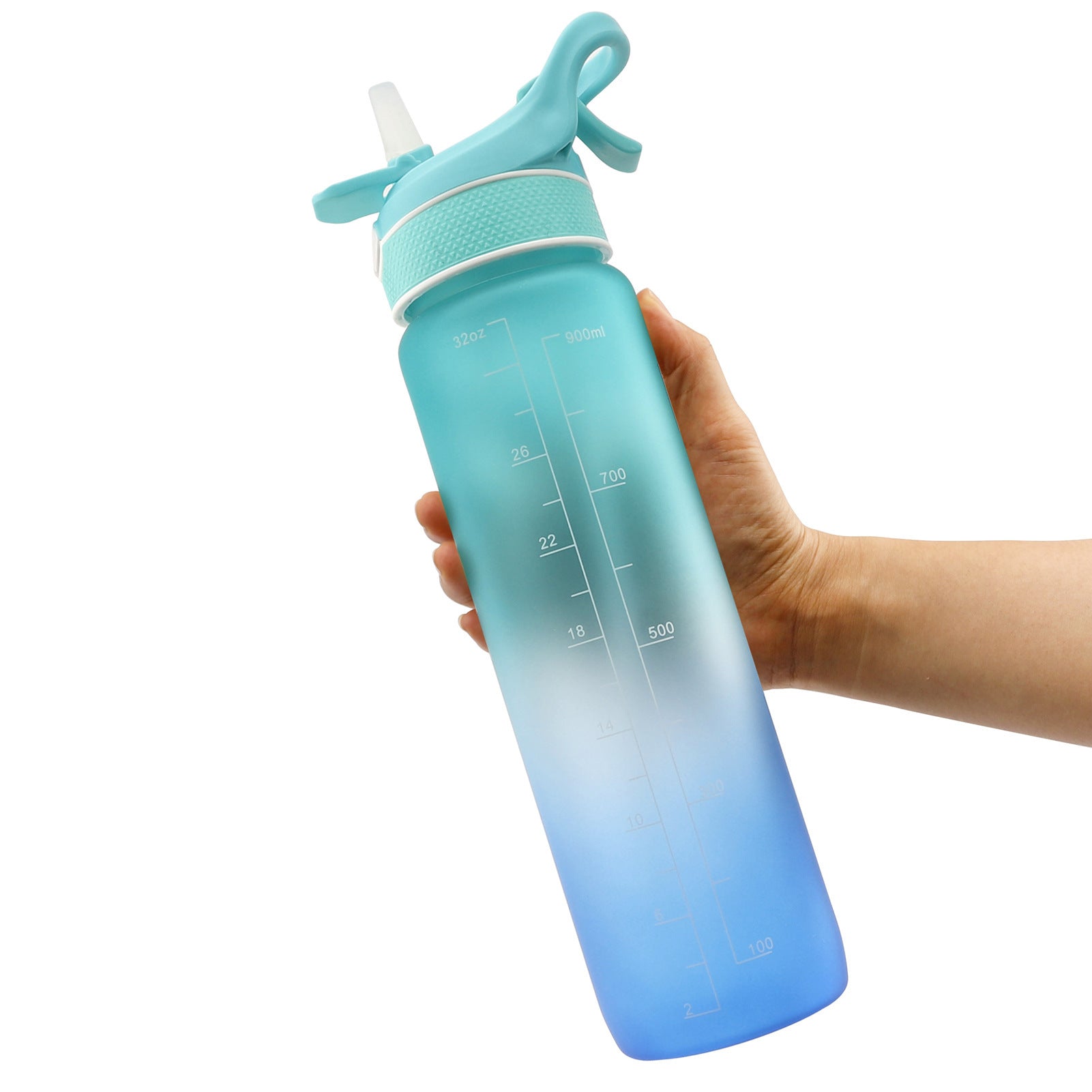 EcoBounce Hydration Bottle with Straw & Scrub Cover