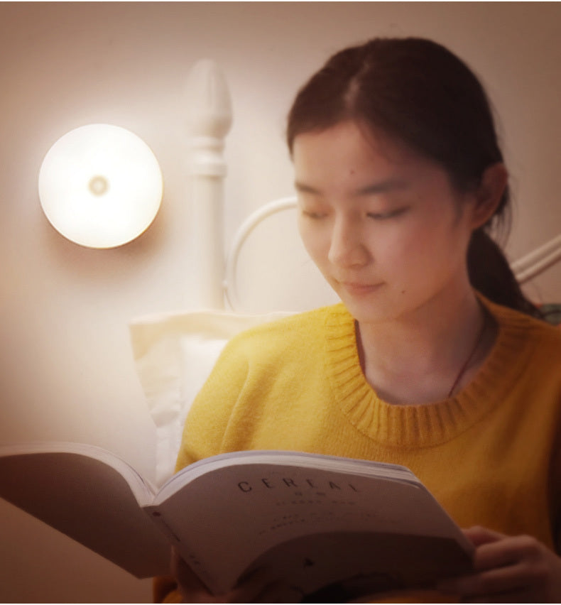 Eco-Friendly LED Night Light with Wooden Base