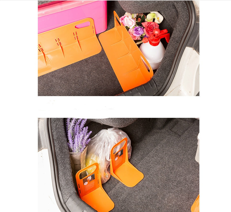Eco-Friendly Orange Trunk Organizer for Sustainable Car Storage