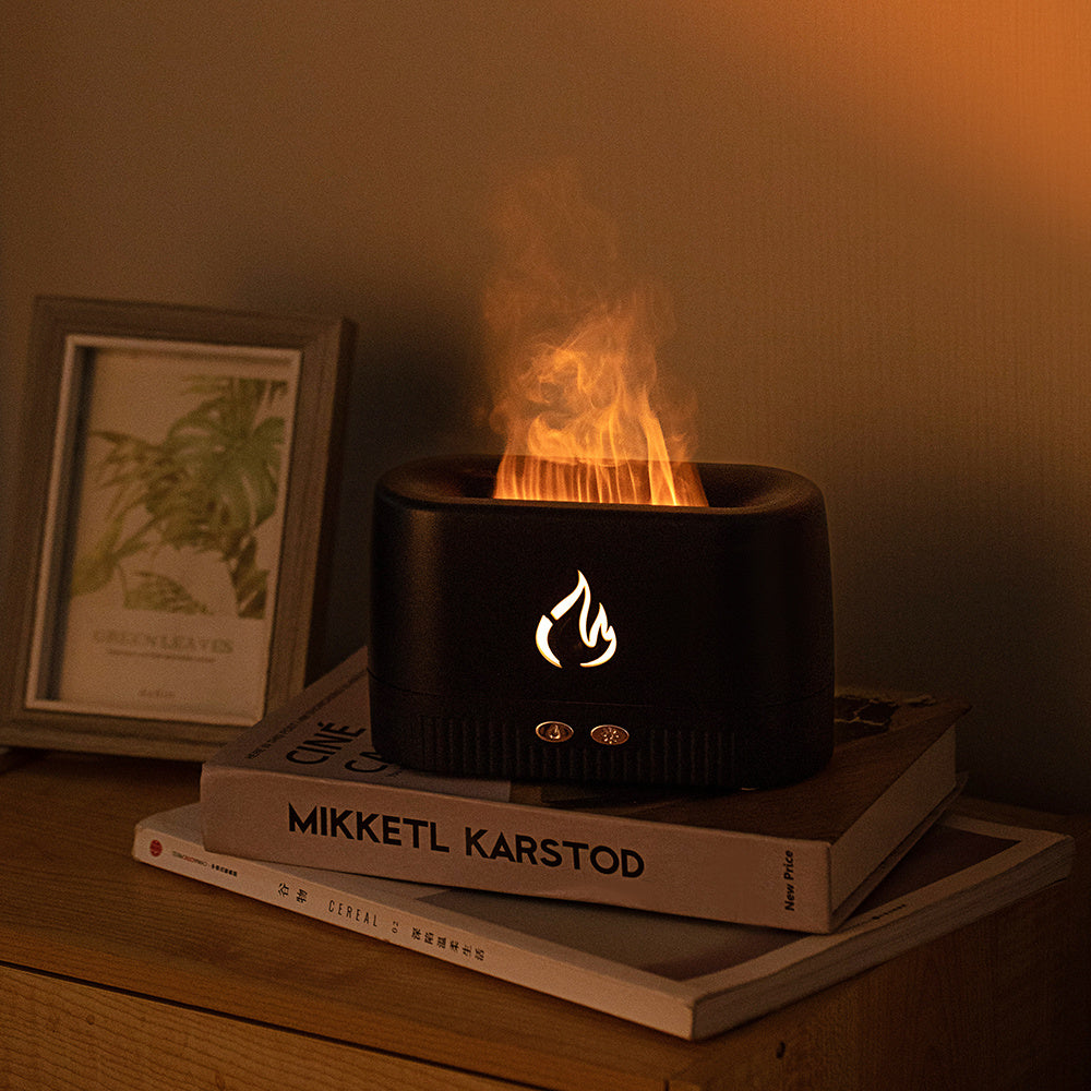 Black Rectangular Aroma Diffuser for Eco-Friendly Aromatherapy