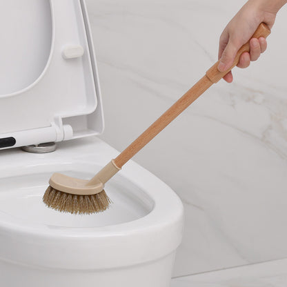 Eco-Friendly Wooden Toilet Brush with Natural Bristles