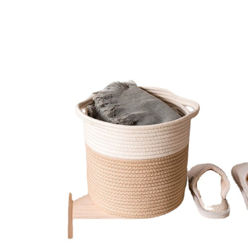 Eco-Friendly Hand Woven Storage Basket for Clothes & Toys