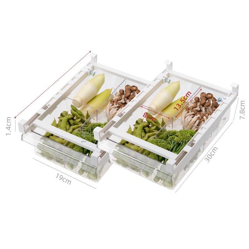 Adjustable Kitchen Refrigerator Storage Rack Organizer