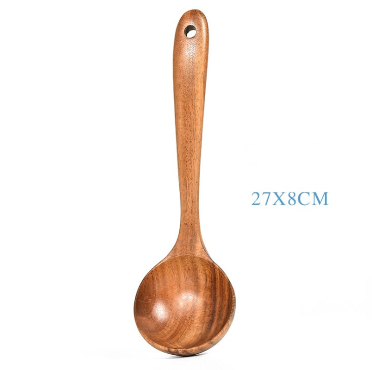 Eco-Friendly Wooden Kitchen Utensils Set - Sustainable & Durable