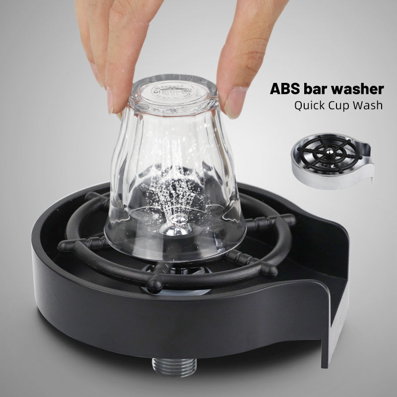 Quick Cup Wash ABS Bar Washer with Water-Saving Circular Spray