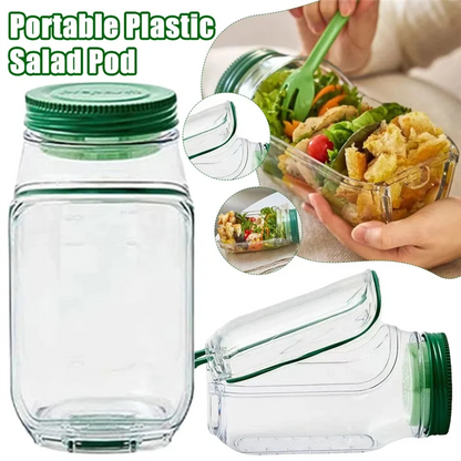 Portable Salad Pod – All-In-One Leak-Proof Food Container