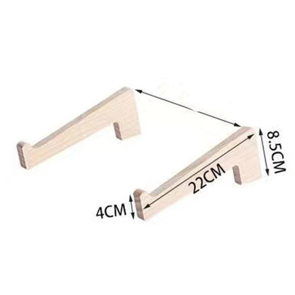 Eco-Friendly Natural Wood Vertical Laptop Stand