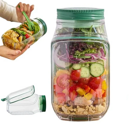 Portable Salad Pod – All-In-One Leak-Proof Food Container