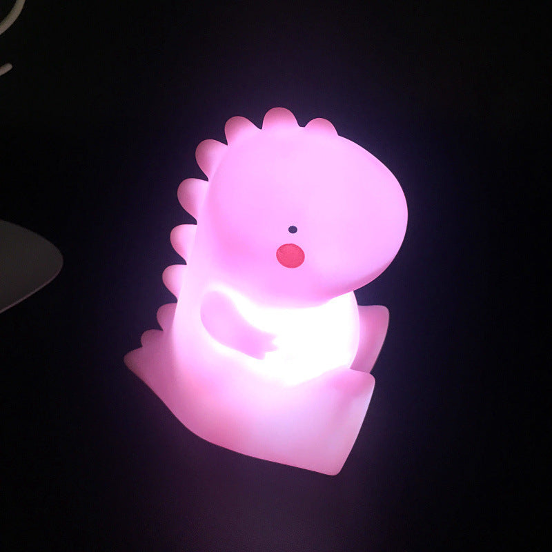 Pink Dinosaur LED Night Light for Kids