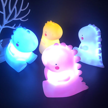 Pink Dinosaur LED Night Light for Kids