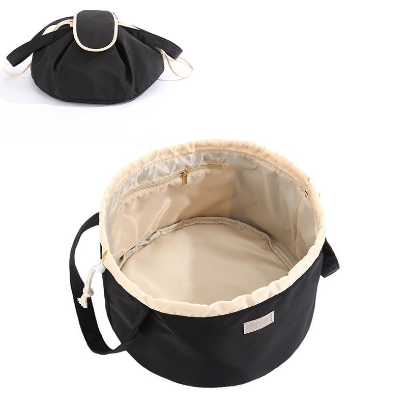 Large Drawstring Makeup Bag – Portable Cosmetic Organizer