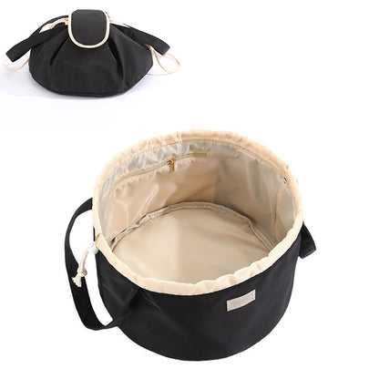 Large Drawstring Makeup Bag – Portable Cosmetic Organizer
