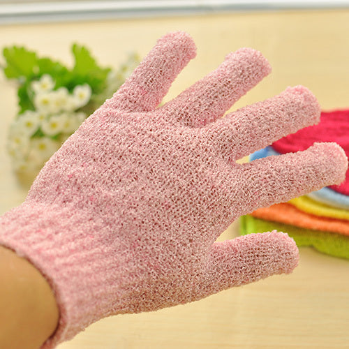 Eco-Friendly Candy Color Mud Exfoliating Bath Gloves