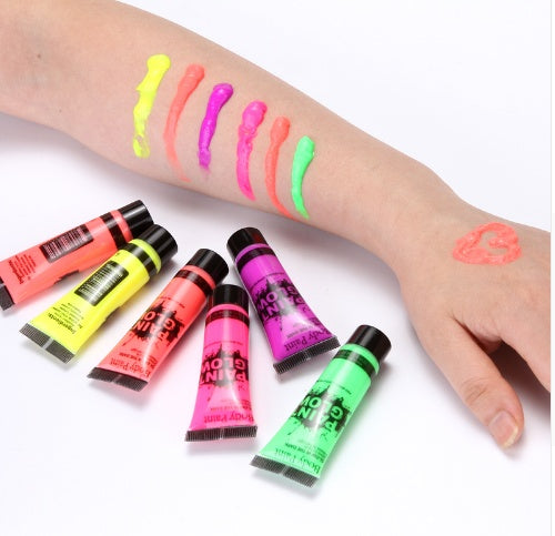 Neon Non-Toxic Body Paint - Eco-Friendly, Biodegradable, Multi-Use
