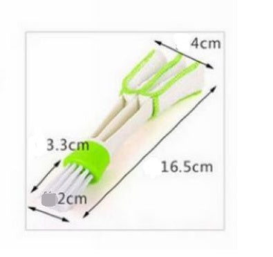 Eco-Friendly Dual-Ended Cleaning Brush & Microfiber Duster