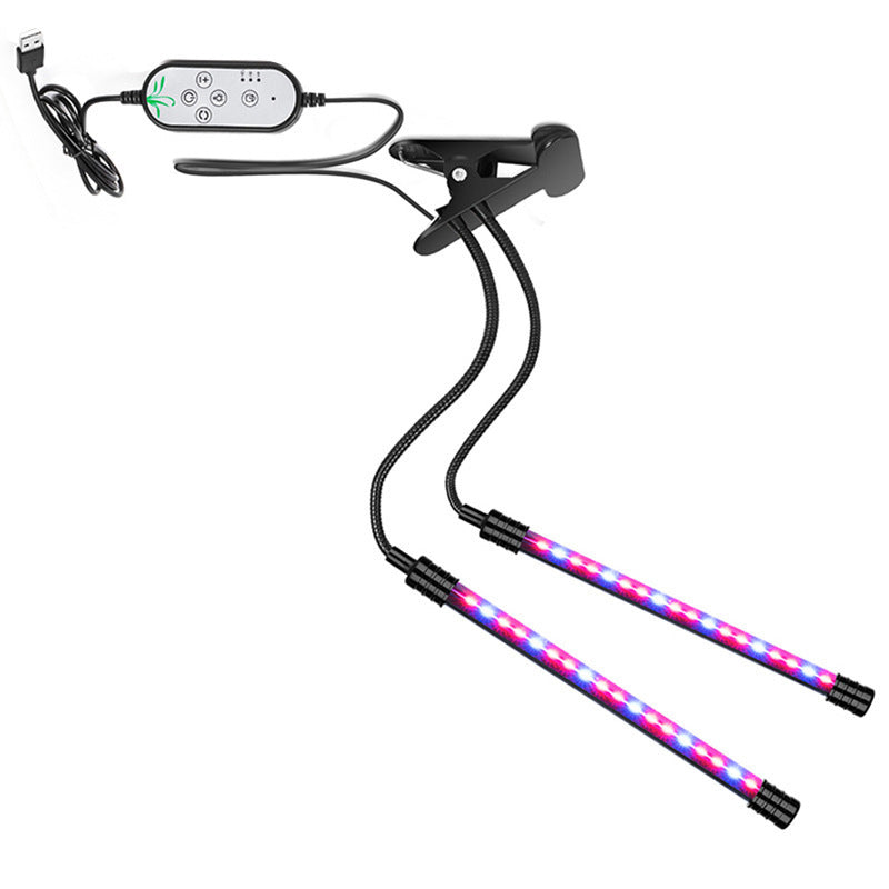 Dual-Head LED Grow Light for Indoor Plants - Energy Efficient & Flexible Design