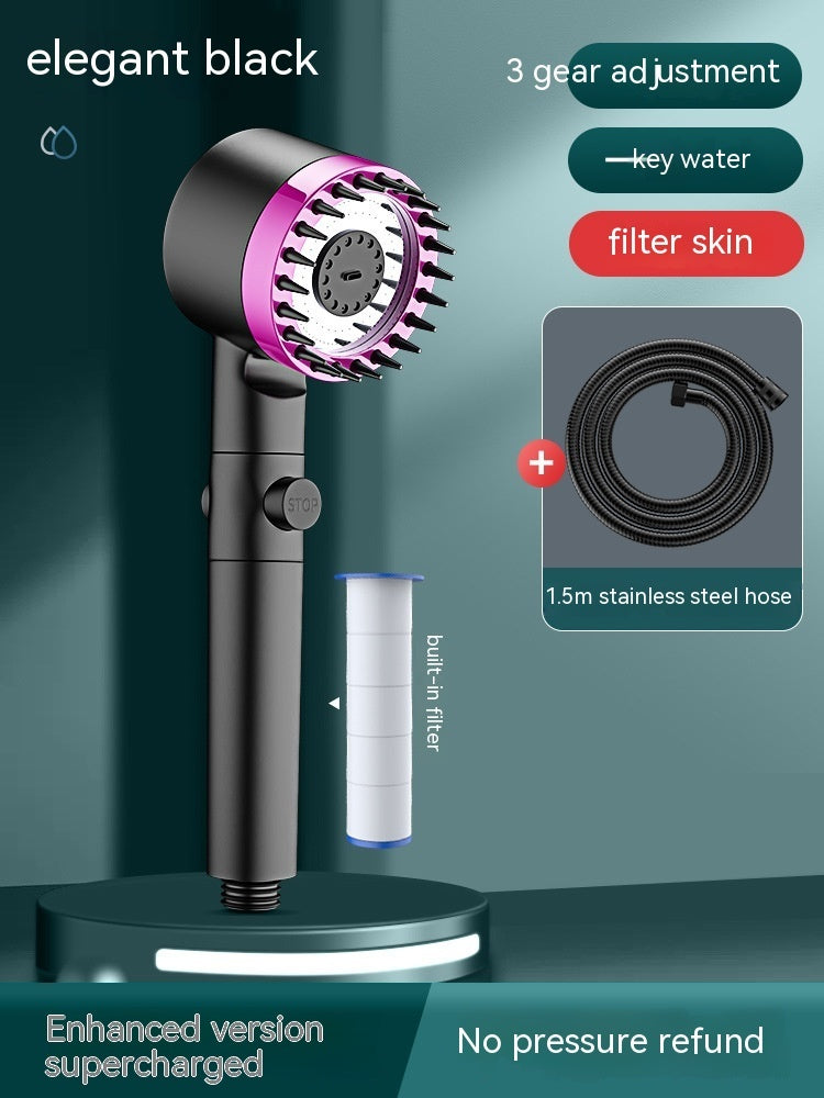 Eco-Friendly Water-Saving Handheld Showerhead with Filter