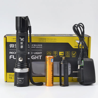 Ultra-Bright Self-Defense LED Flashlight - Rechargeable & Durable
