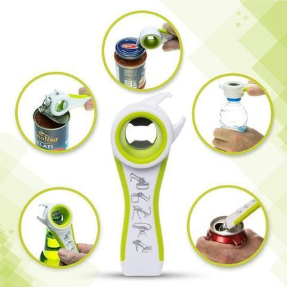 Multi-Functional Bottle and Can Opener - Ergonomic, Durable, Eco-Friendly