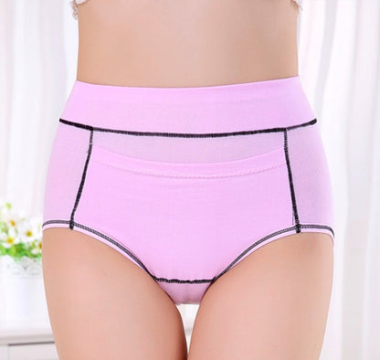 Eco-Friendly Period Pants - Light Blue with Pink Stitching