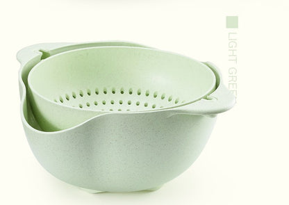 Eco-Friendly Biodegradable Colander - Light Green Kitchen Essential