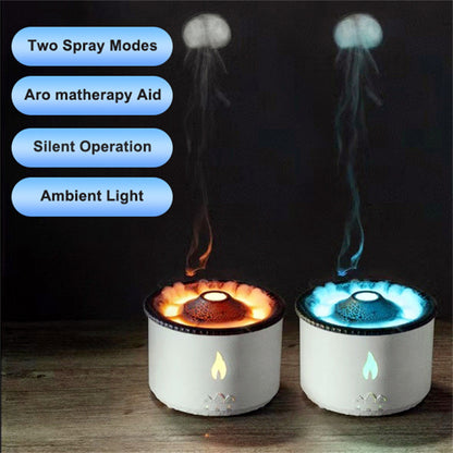 Creative Volcano Aroma Diffuser Flame Lamp