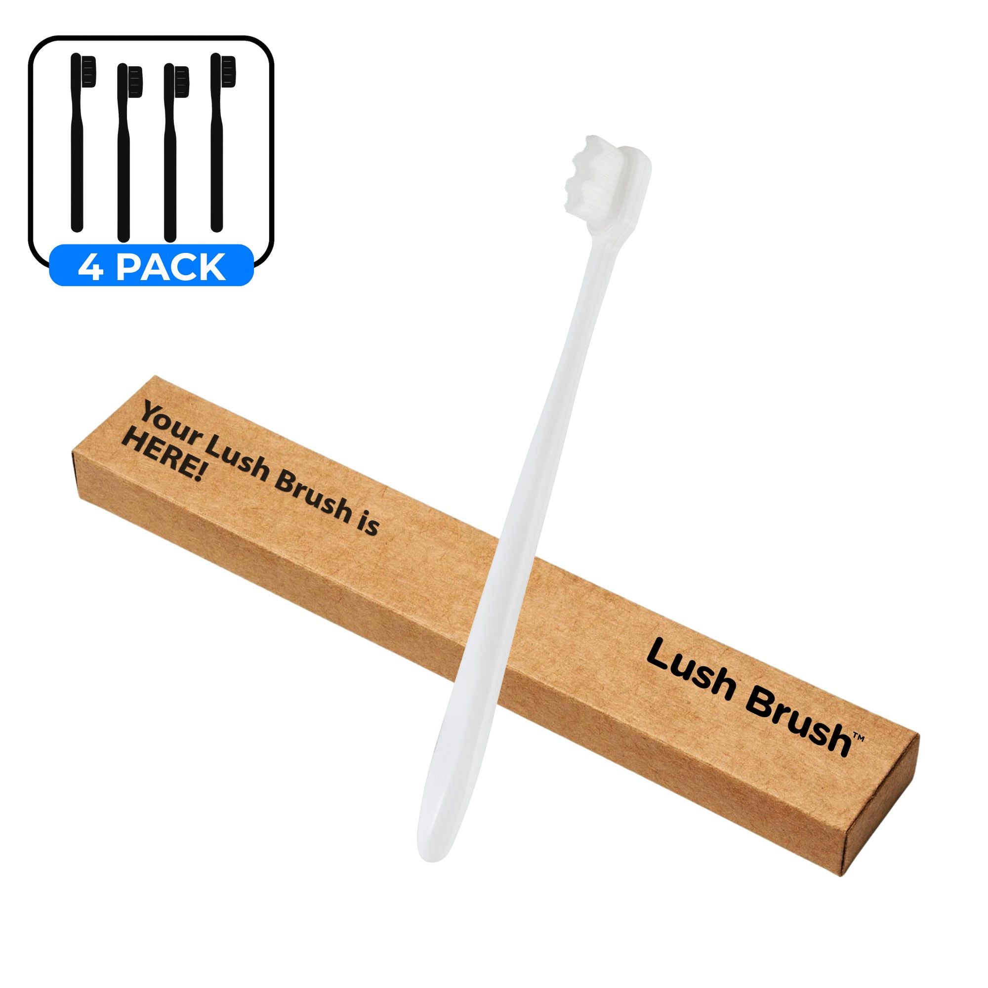 Lush Brush™ Premium Nano Toothbrush (4-Pack)