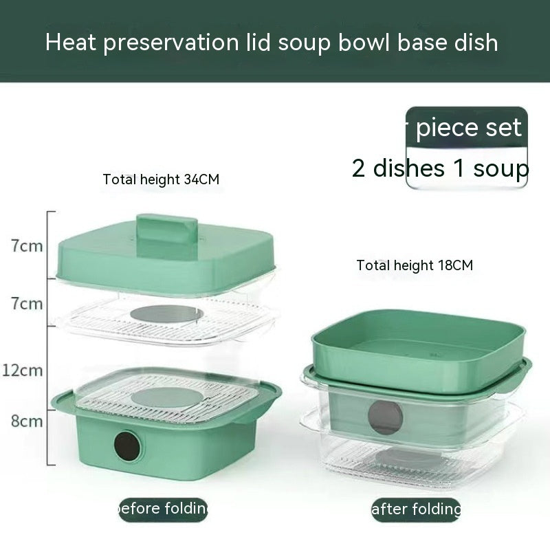 Eco-Friendly Multi-Layer Food Steamer & Storage Cover
