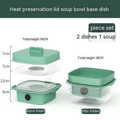 Eco-Friendly Multi-Layer Food Steamer & Storage Cover