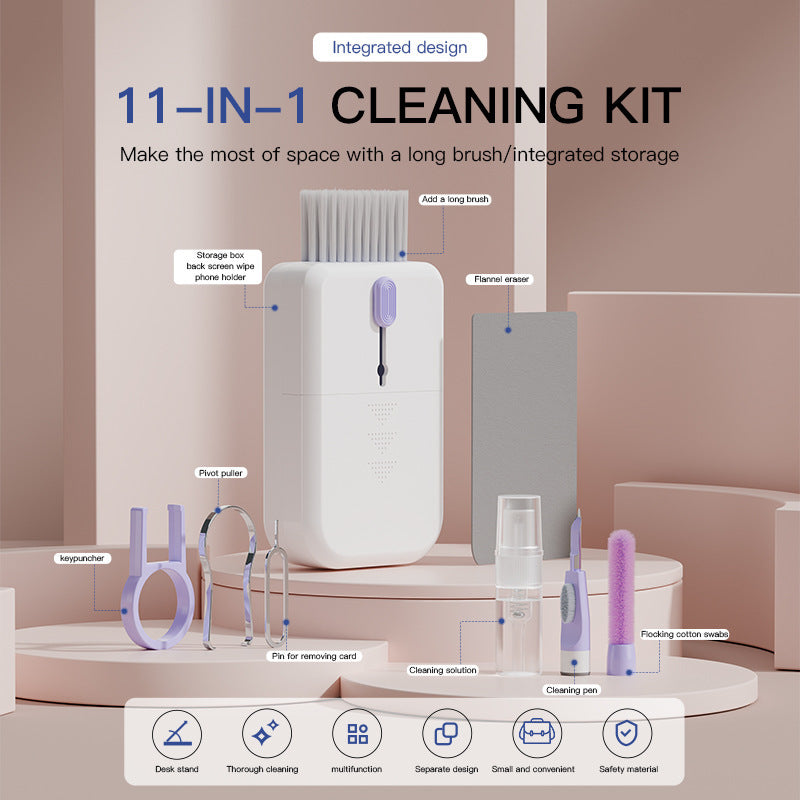 11-in-1 PC Cleaning Kit - Multi-Functional, Eco-Friendly, Compact Design