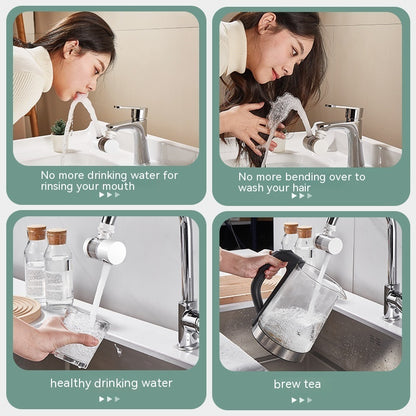 Splash Proof Water Filter Booster Faucet Filter