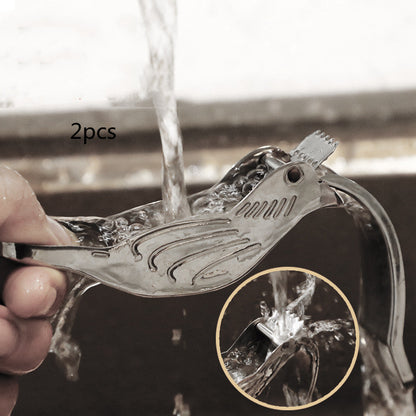 Bird-Shaped Stainless Steel Lemon Press - Eco-Friendly Manual Citrus Juicer
