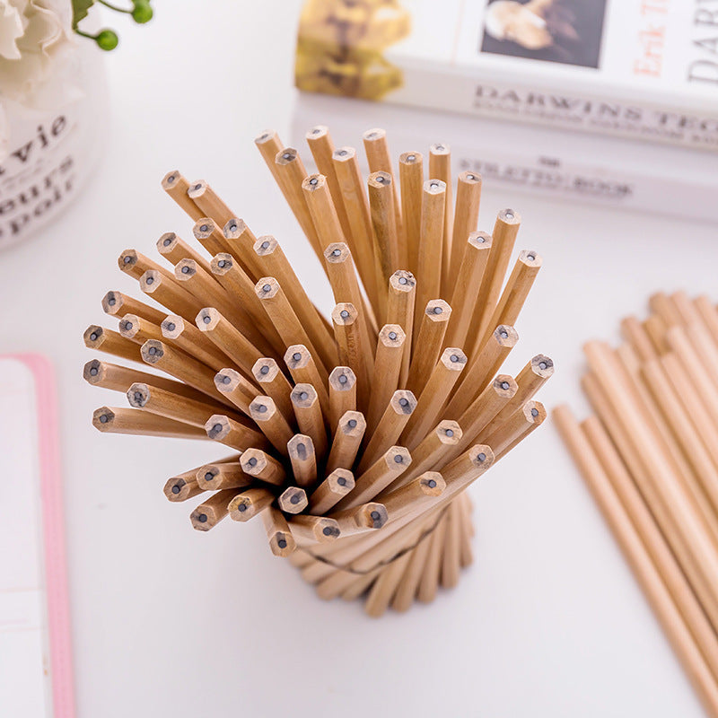 Eco-Friendly Natural Wood Hexagonal Pencils