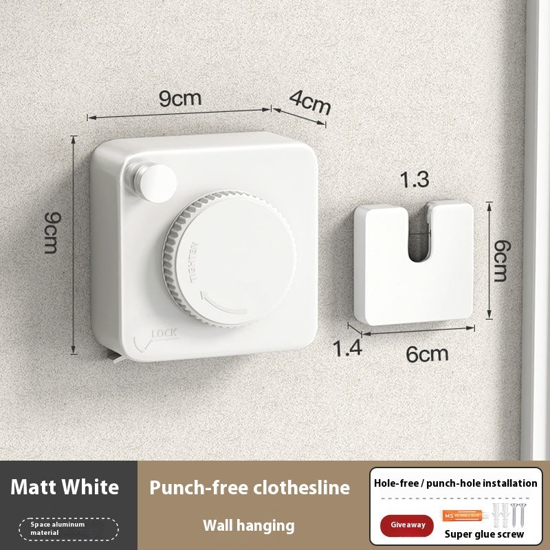Retractable Wall-Mounted Clothesline - Eco-Friendly Drying Solution