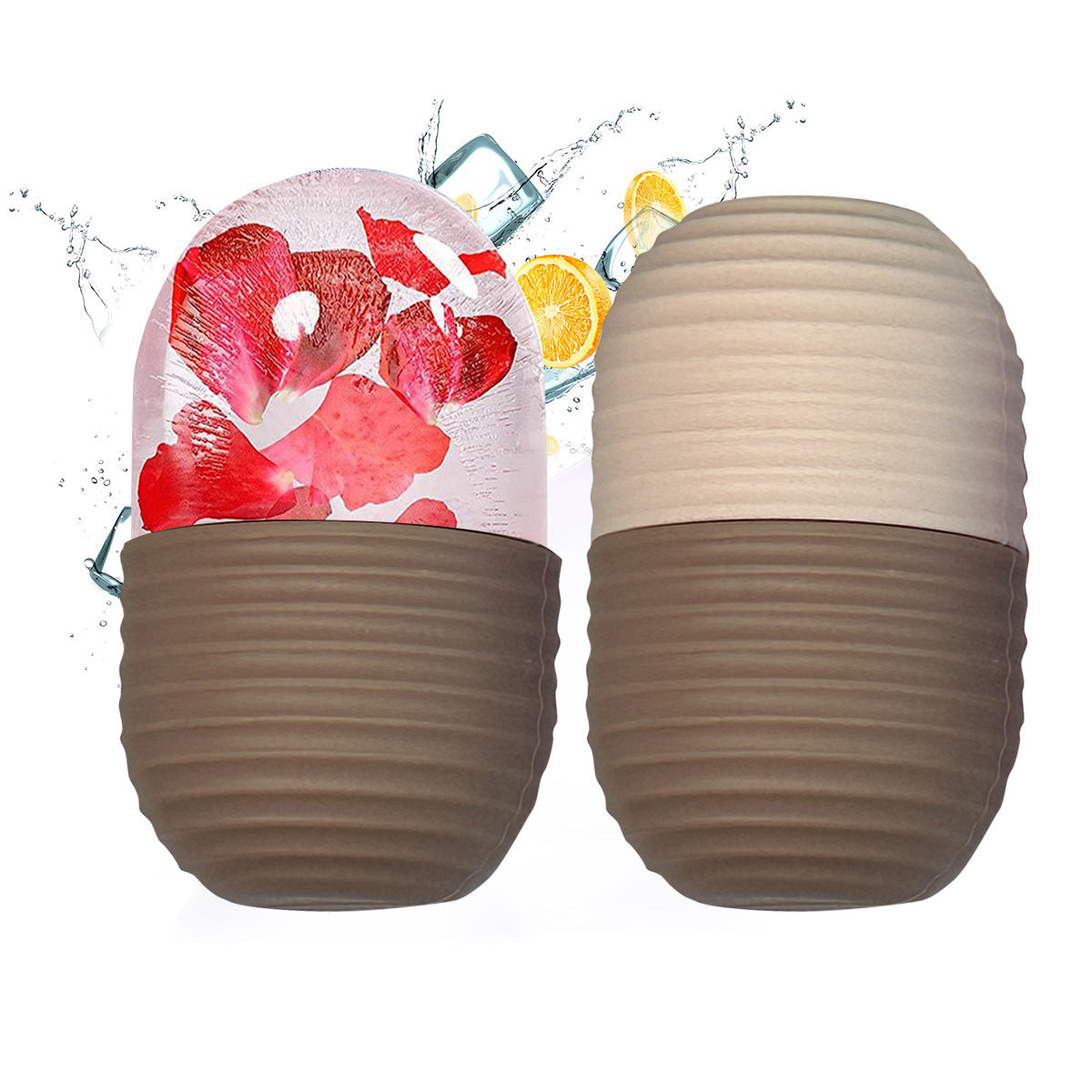 Facial Ice Cube Tray Set for Beauty Massage - Eco-Friendly Silicone