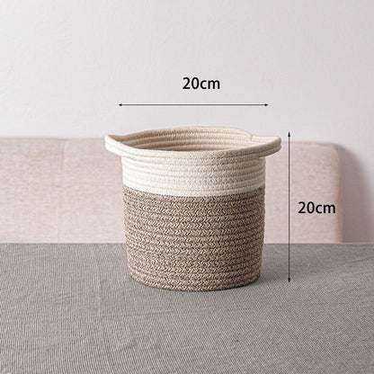 Eco-Friendly Hand Woven Storage Basket for Clothes & Toys