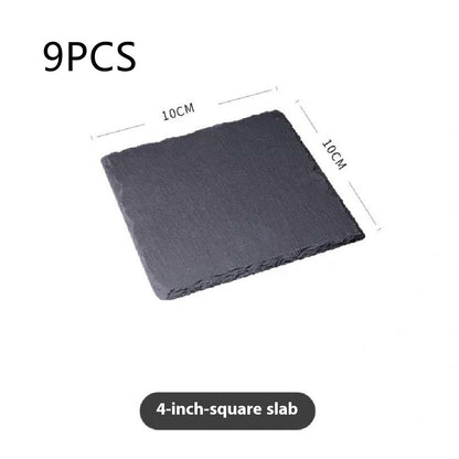 Eco-Friendly Black Natural Slate Serving Plate